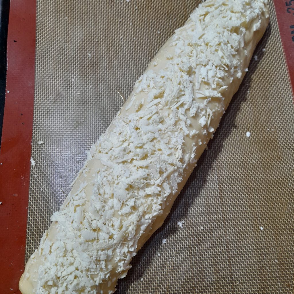 pan relleno queso blanco y tocineta